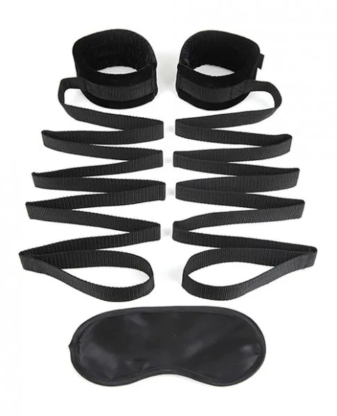 Couples Electric Eel Lux Fetish Bondage Bed Strap Restraint System 2 Piece Set