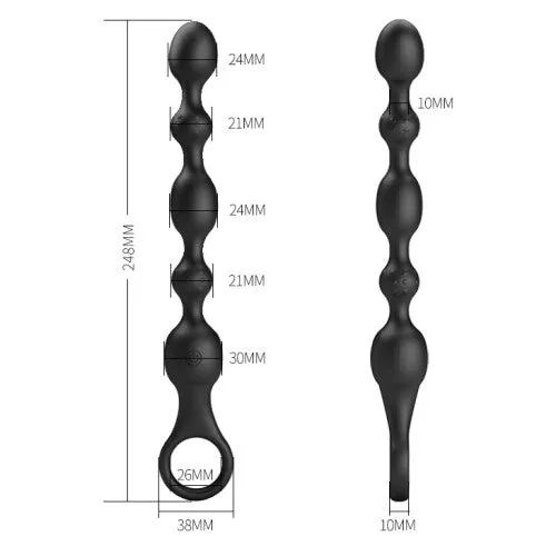 Pretty Love Vibrators Pretty Love VAN 10 Function Beaded Anal Vibrator
