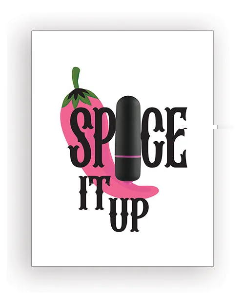 Spice It Up Naughty Greeting Card Wrock Candy Vibrator Fresh Vibes Towelettes Kush Kards LLC Vibrators
