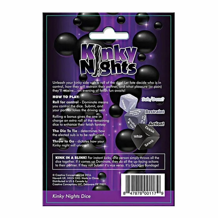 Creative Conceptions Kinky Nights Dice Vibrators