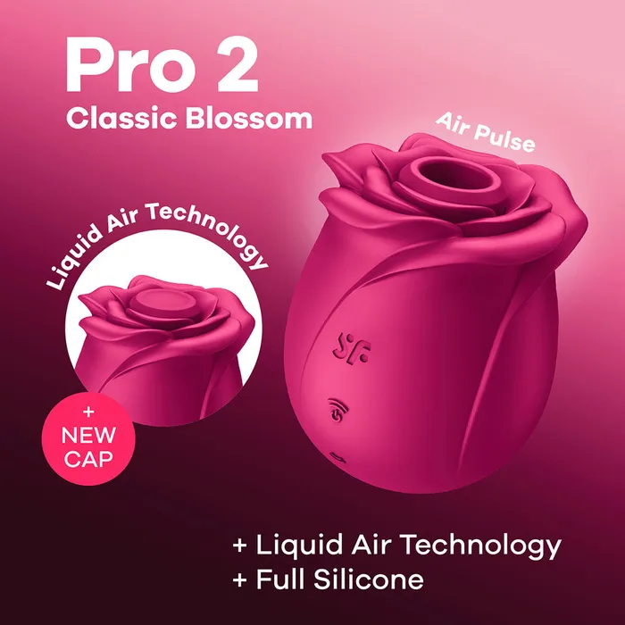Satisfyer Vibrators Satisfyer Pro 2 Air Pulse Rose Stimulator Classic Blossom