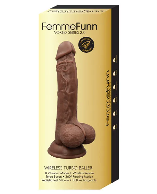 Femme Funn Vibrators Femme Funn Turbo Baller 20 Brown