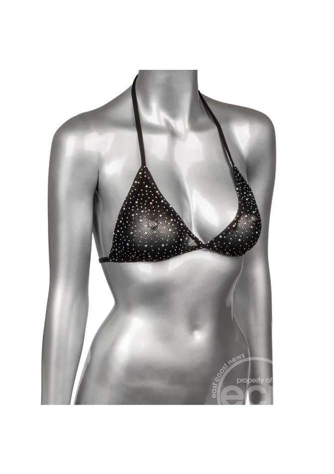 Radiance Triangle Bikini Top Black Cal Exotics Anal