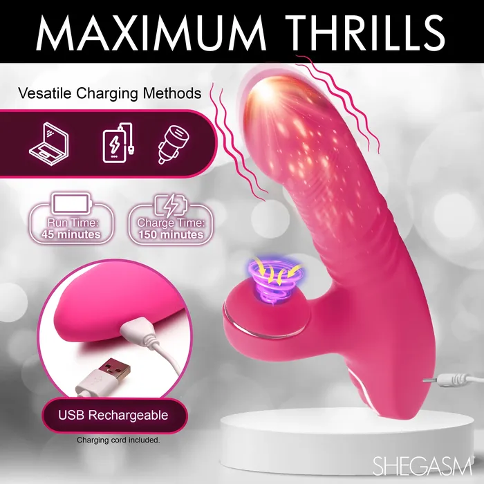 Vibrators ProThrust Thrusting Suction Rabbit XR Brands