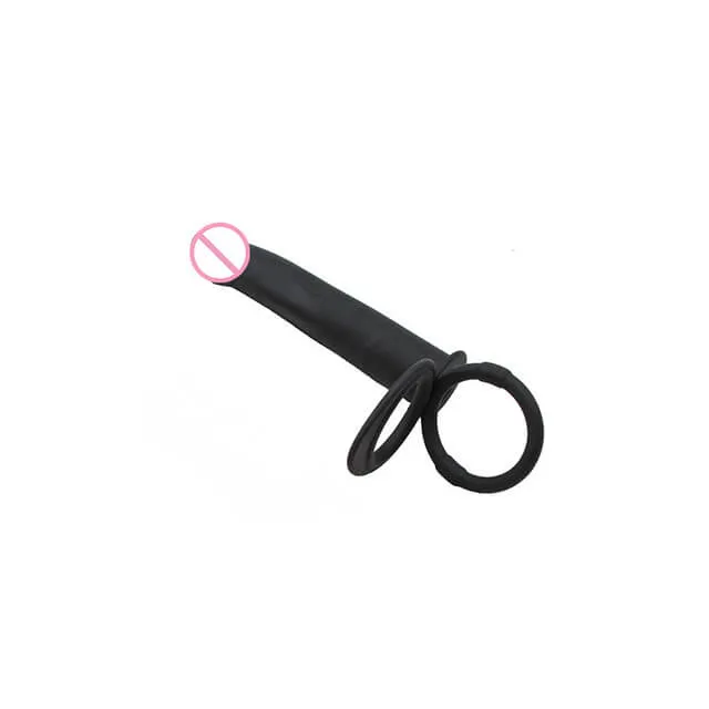 Double Penetration Penis Vibrator CHASTITY CAGE CO Female Sex Toys