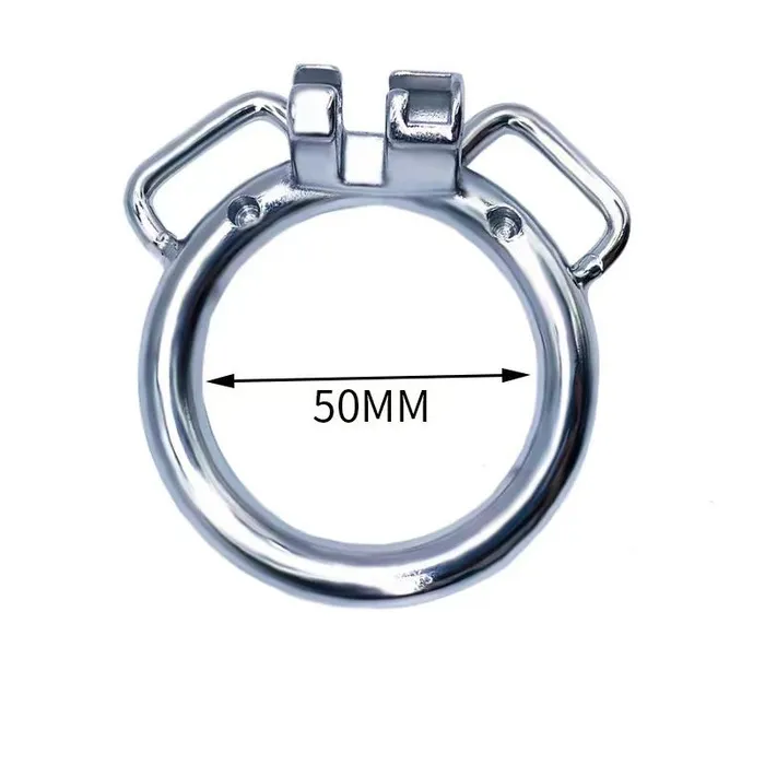Male Sex Toys CHASTITY CAGE CO Curved Ring Round Ring with Ears