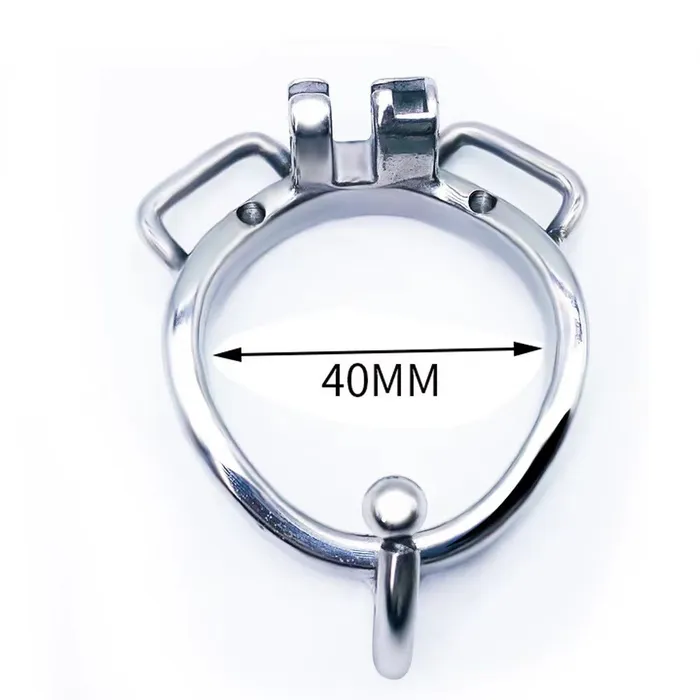 Male Sex Toys CHASTITY CAGE CO Curved Ring Round Ring with Ears