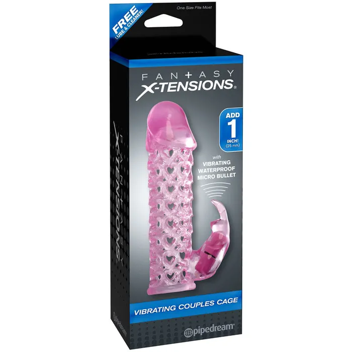 Vibrators Pipedream Fx Vibrating Couples Cage Pink