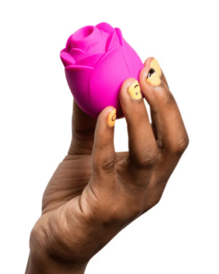 Vibrators WOW Romp Rose Pleasure Air Clitoris Stimulator Pink