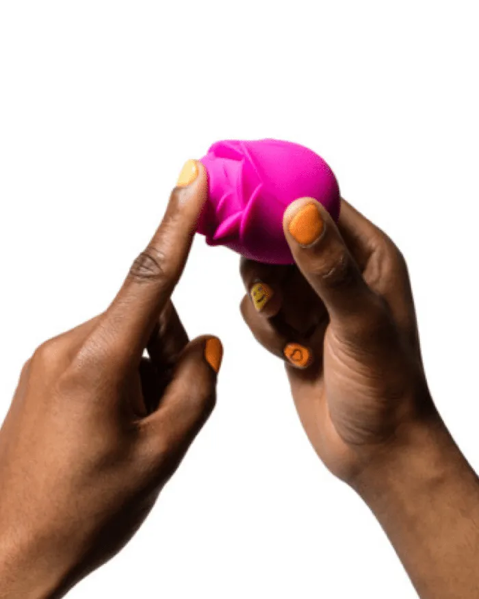 Vibrators WOW Romp Rose Pleasure Air Clitoris Stimulator Pink