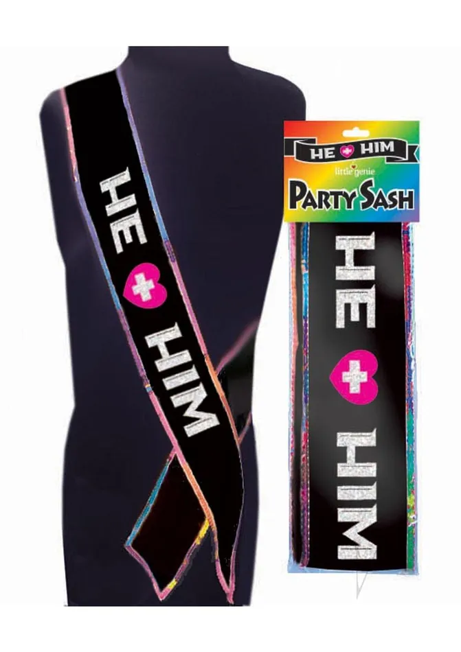 Wd He Him Sash Little Genie Productions Vibrators