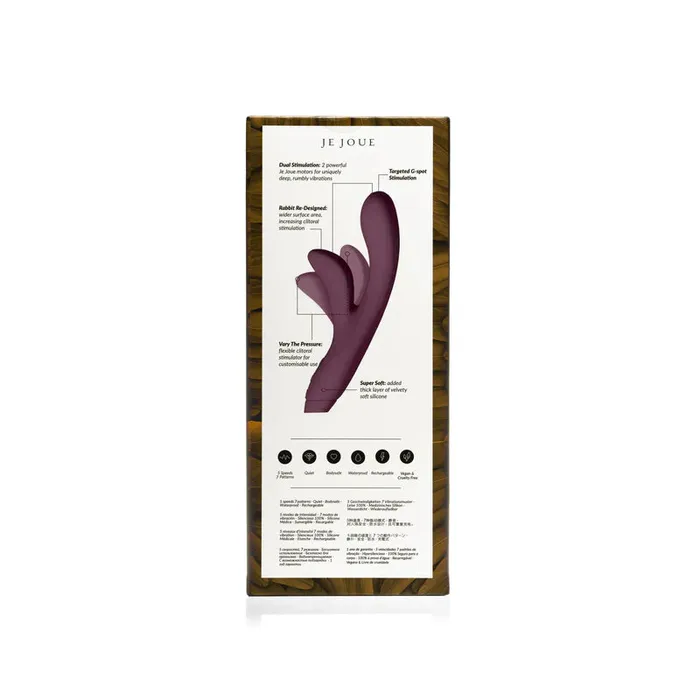 Je Joue Hera Rabbit Rechargeable Vibrator Purple Fuchsia Je Joue Vibrators