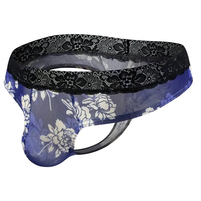 Male Sex Toys EVEs SECRETS Mens Sexy Lace Breathable TBack Underwear Male GString Flower Mesh Briefs Lingerie