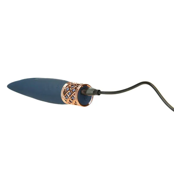 Pillow Talk Vibrators Pillow Talk Secrets PLAYFUL Luxurious Mini Clitoral Vibrator with Flickering Rabbit Ear Tips Blue