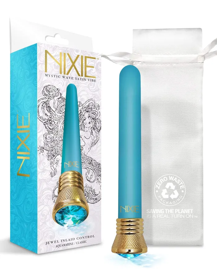 Vibrators GLOBAL NOVELTIES NIXIE JEWEL SATIN CLASSIC VIBE