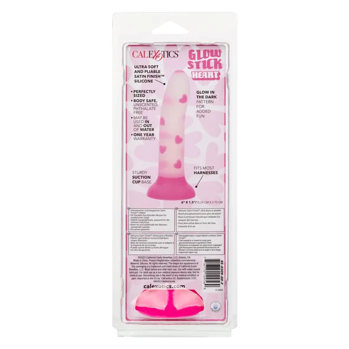 CalExotics Dildos Glow Stick Heart Silicone Dildo CalExotics Dildos Glow Stick Heart Silicone Dildo