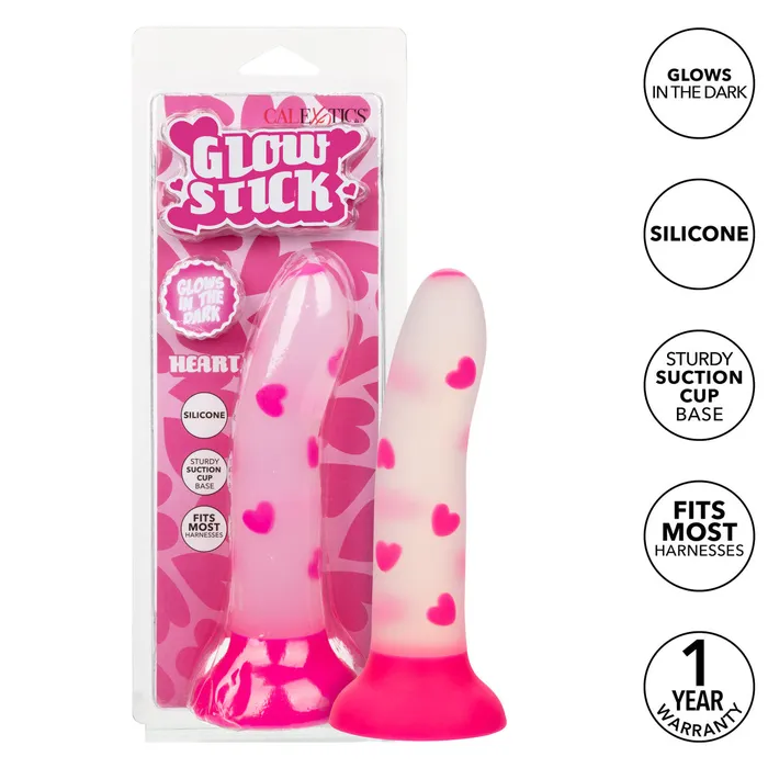 CalExotics Dildos Glow Stick Heart Silicone Dildo CalExotics Dildos Glow Stick Heart Silicone Dildo
