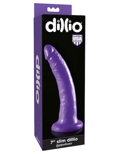 Calvista Dildos Dillio 7inch Slim Dildo Purple Calvista Dildos Dillio 7inch Slim Dildo Purple