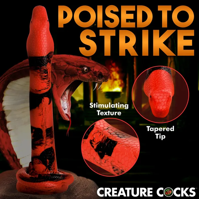 Dildos XR Brands King Cobra Large 14 Long Silicone Creature Dildo