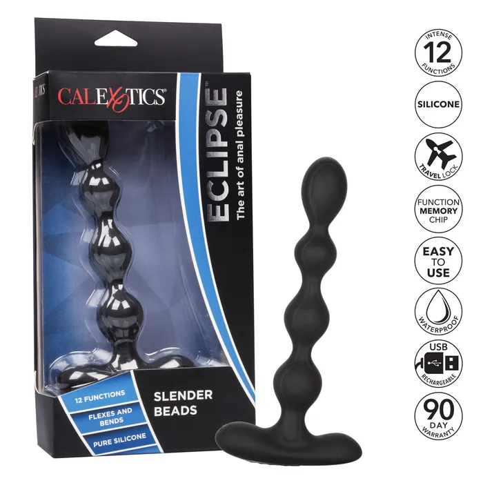 Eclipse Slender Beads Black CalExotics Anal Eclipse Slender Beads Black CalExotics Anal