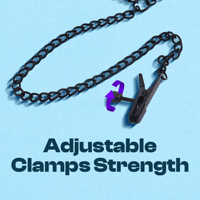 Female Sex Toys FRISKY BUSINESS SG Trinity Ties Yshaped Nipple Clamps with Chains