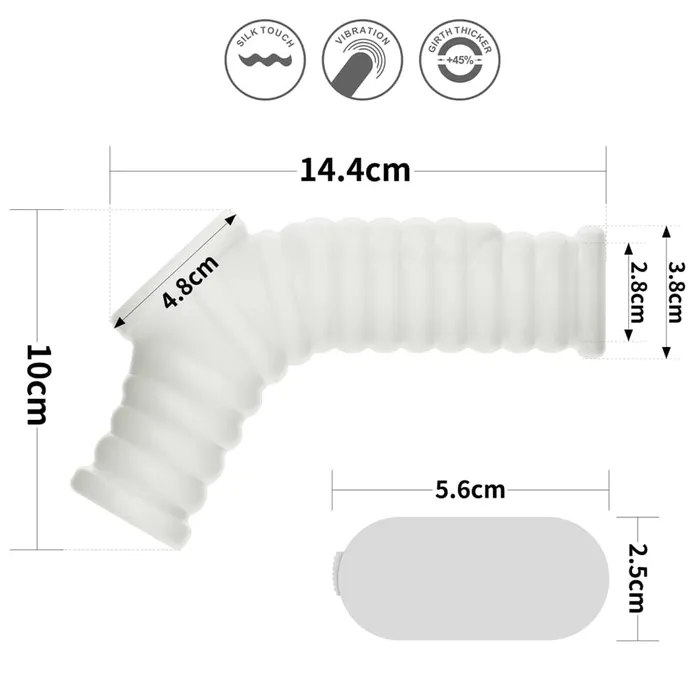LOVETOY Male Sex Toys Vibrating Wave Knights Ring with Scrotum Sleeve