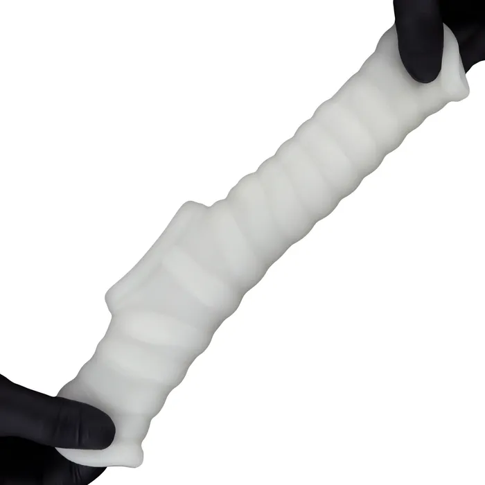 LOVETOY Male Sex Toys Vibrating Wave Knights Ring with Scrotum Sleeve