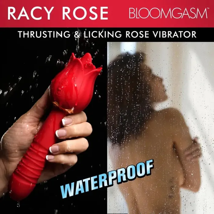 Bloomgasm Vibrators Bloomgasm Racy Rose Thrusting And Licking Rose Vibrator
