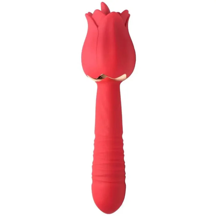 Bloomgasm Vibrators Bloomgasm Racy Rose Thrusting And Licking Rose Vibrator