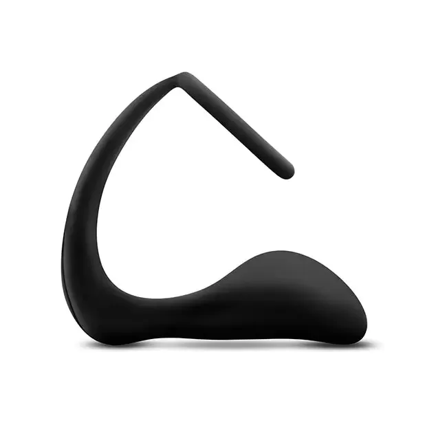 Blush Anal Adventures Platinum Silicone Cock Ring Plug Blush Male Sex Toys