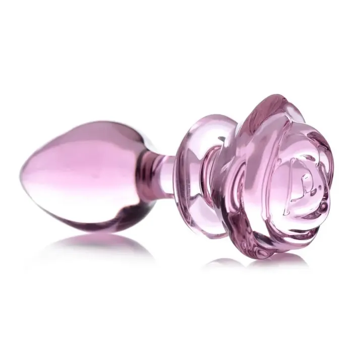Booty Sparks Anal Booty Sparks Pink Rose Glass Anal Plug Booty Sparks Anal Booty Sparks Pink Rose Glass Anal Plug