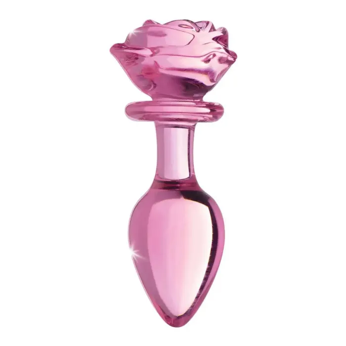 Booty Sparks Anal Booty Sparks Pink Rose Glass Anal Plug Booty Sparks Anal Booty Sparks Pink Rose Glass Anal Plug