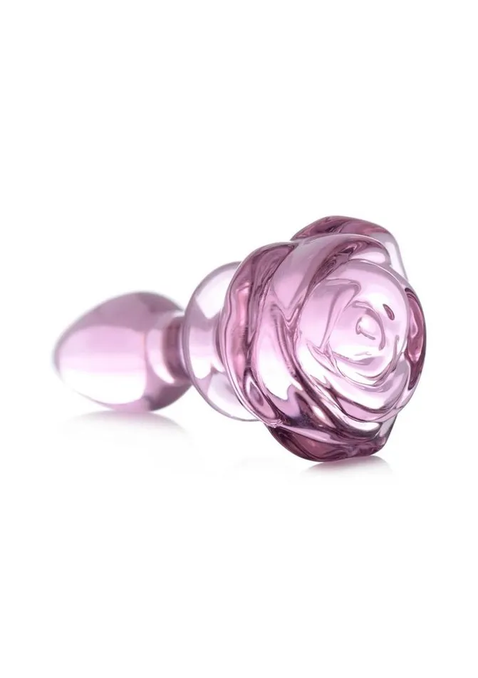 Booty Sparks Anal Booty Sparks Pink Rose Glass Anal Plug Booty Sparks Anal Booty Sparks Pink Rose Glass Anal Plug