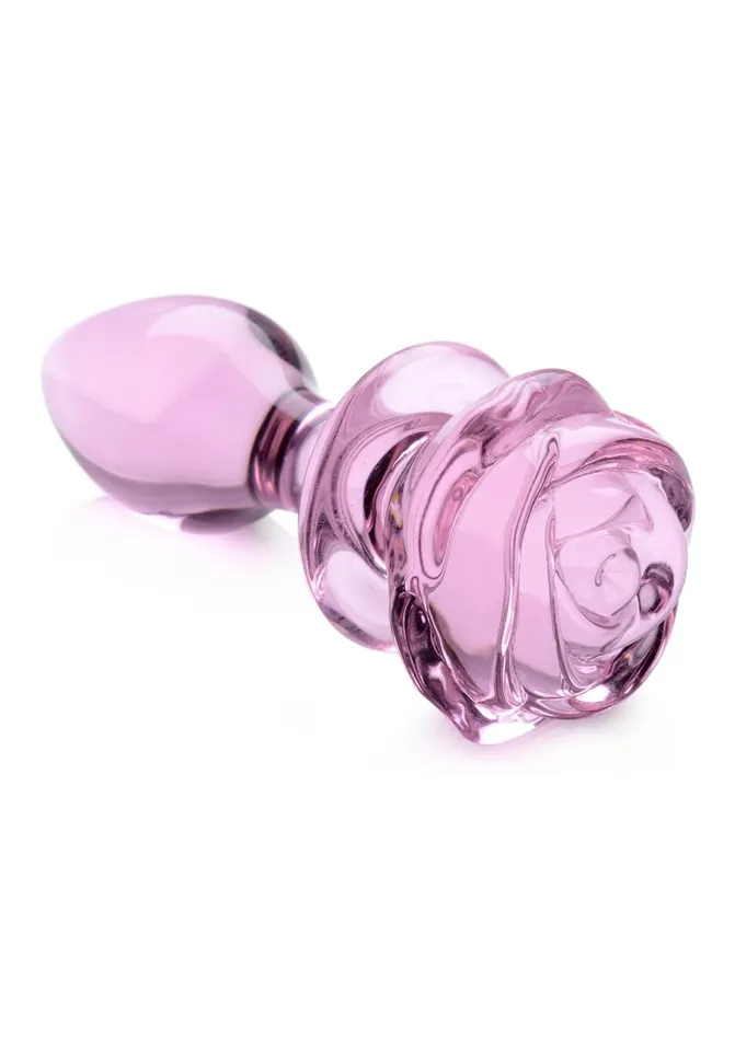 Booty Sparks Anal Booty Sparks Pink Rose Glass Anal Plug Booty Sparks Anal Booty Sparks Pink Rose Glass Anal Plug