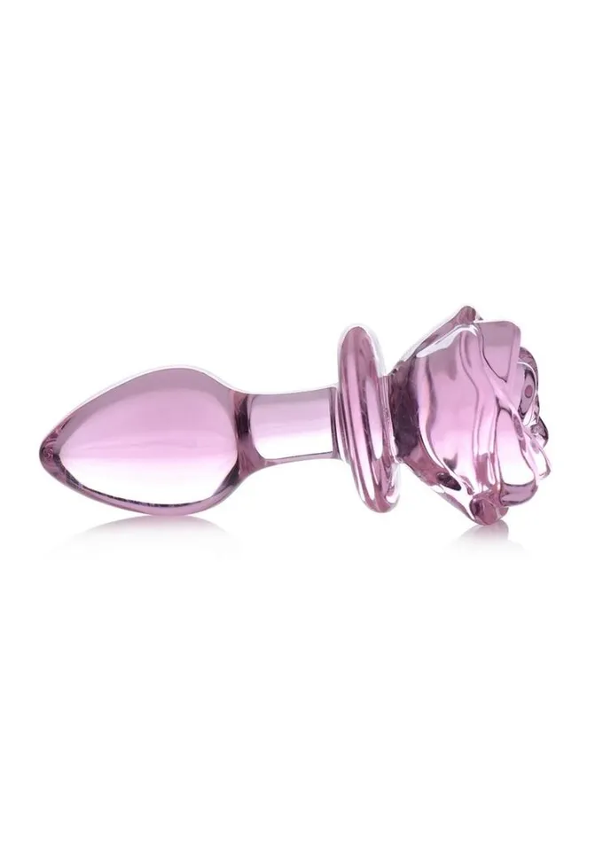 Booty Sparks Anal Booty Sparks Pink Rose Glass Anal Plug Booty Sparks Anal Booty Sparks Pink Rose Glass Anal Plug