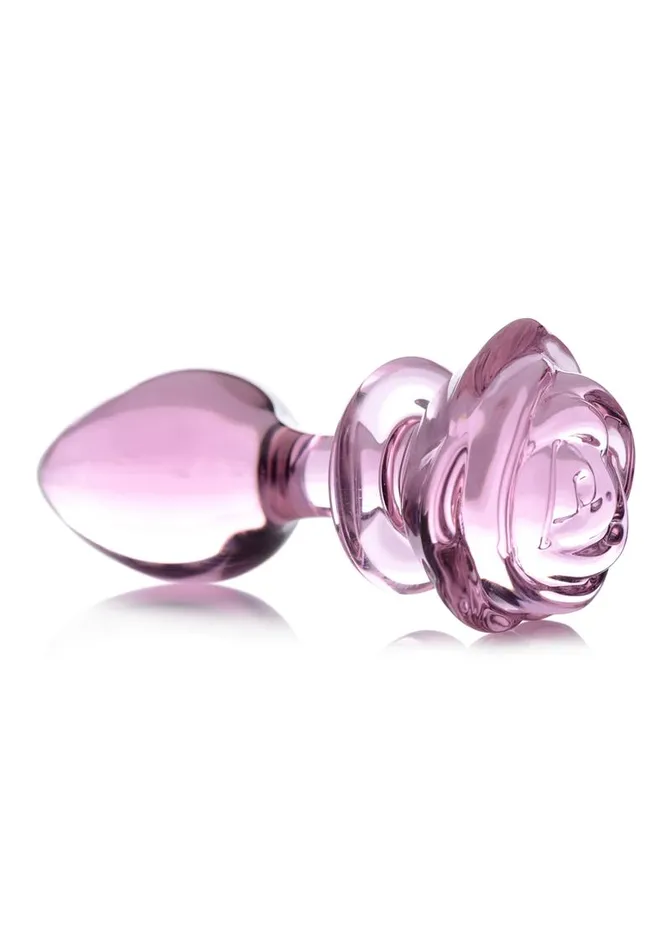 Booty Sparks Anal Booty Sparks Pink Rose Glass Anal Plug Booty Sparks Anal Booty Sparks Pink Rose Glass Anal Plug