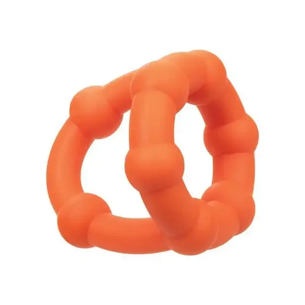 CalExotics Male Sex Toys Alpha Liquid Silicone All Star Ring Orange CalExotics Male Sex Toys Alpha Liquid Silicone All Star Ring Orange