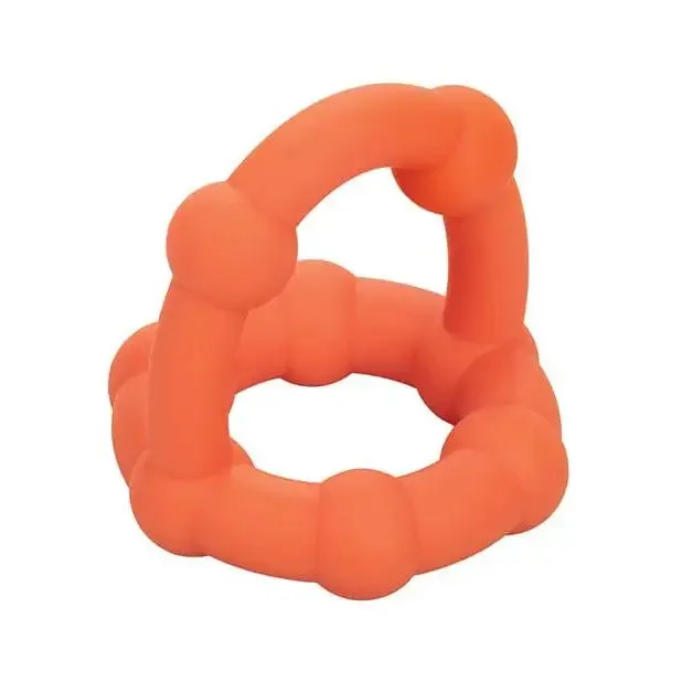 CalExotics Male Sex Toys Alpha Liquid Silicone All Star Ring Orange CalExotics Male Sex Toys Alpha Liquid Silicone All Star Ring Orange