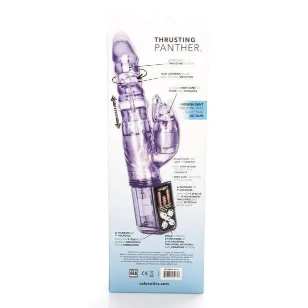 CalExotics Thrusting Panther Stimulator Purple Vibrators