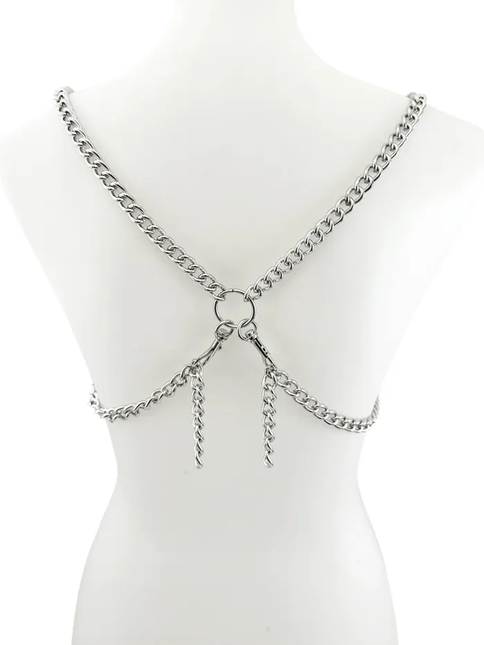 Classic Chain Bra Harness HonourSkintwocom Female Sex Toys Classic Chain Bra Harness HonourSkintwocom Female Sex Toys
