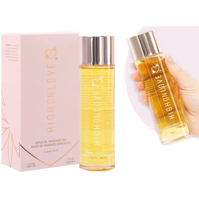Couples High On Love High On Love Sensual Massage Oil Lychee Martini
