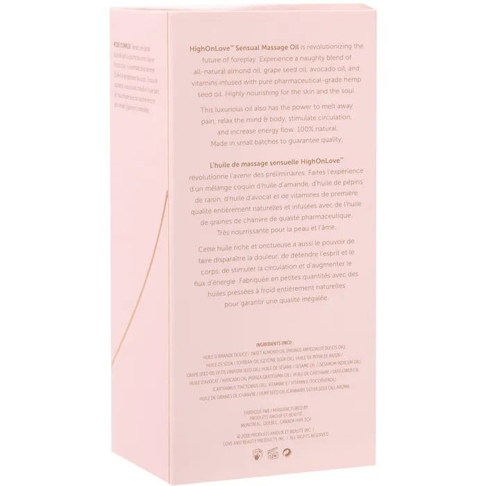 Couples High On Love High On Love Sensual Massage Oil Lychee Martini