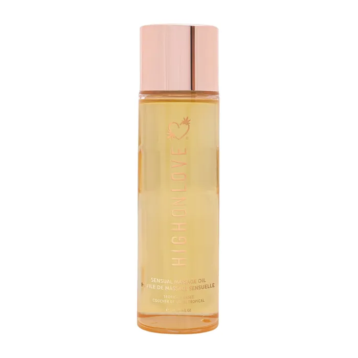 Couples High On Love Sensual Massage Oil Tropical Sunset 120 ml 4 oz High On Love