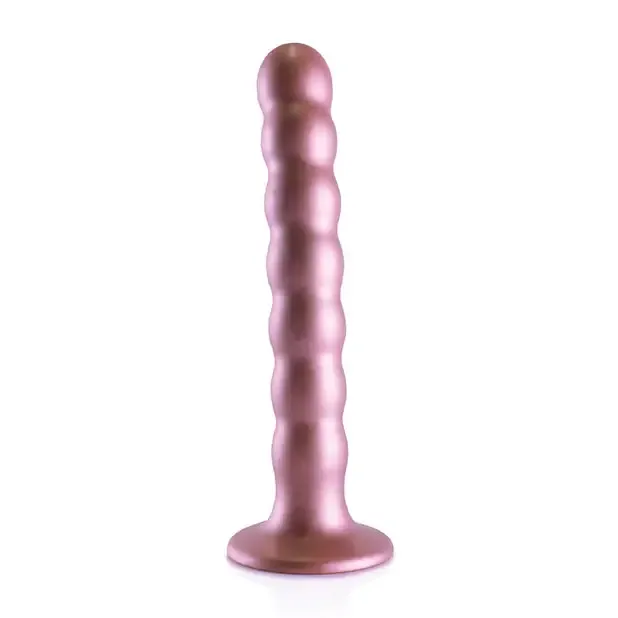 Dildos SHOTS AMERICA Shots Ouch Beaded Silicone 65 in GSpot Dildo Rose Gold Dildos SHOTS AMERICA Shots Ouch Beaded Silicone 65 in GSpot Dildo Rose Gold