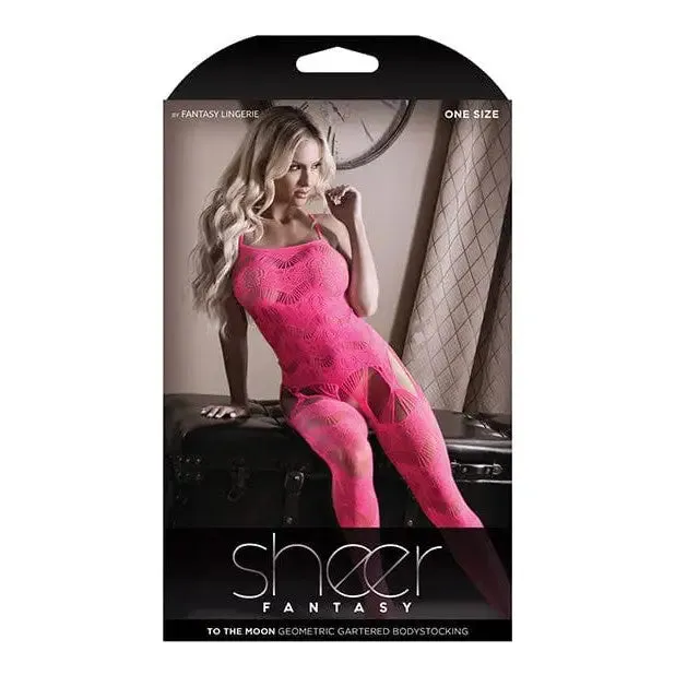 Fantasy Lingerie Sheer Fantasy To The Moon Multi Garter Bodystocking Vibrators Fantasy Lingerie Sheer Fantasy To The Moon Multi Garter Bodystocking Vibrators
