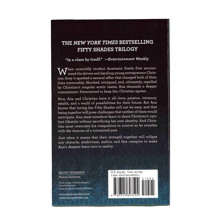Fifty Shades Freed by EL James Paperback Other Brands Vibrators