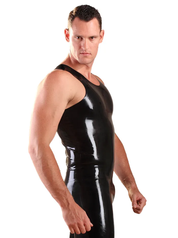 HonourSkintwocom Vibrators Latex YBack Singlet
