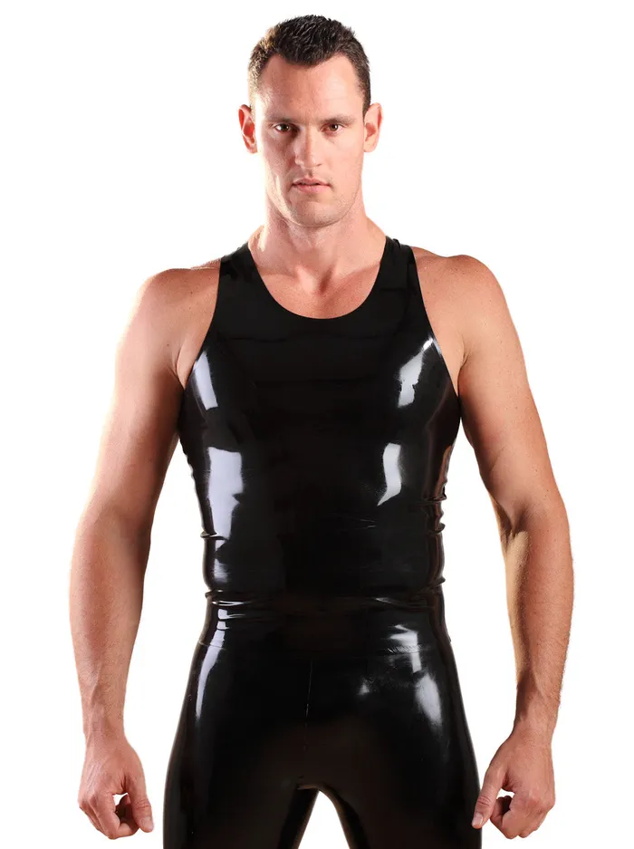 HonourSkintwocom Vibrators Latex YBack Singlet