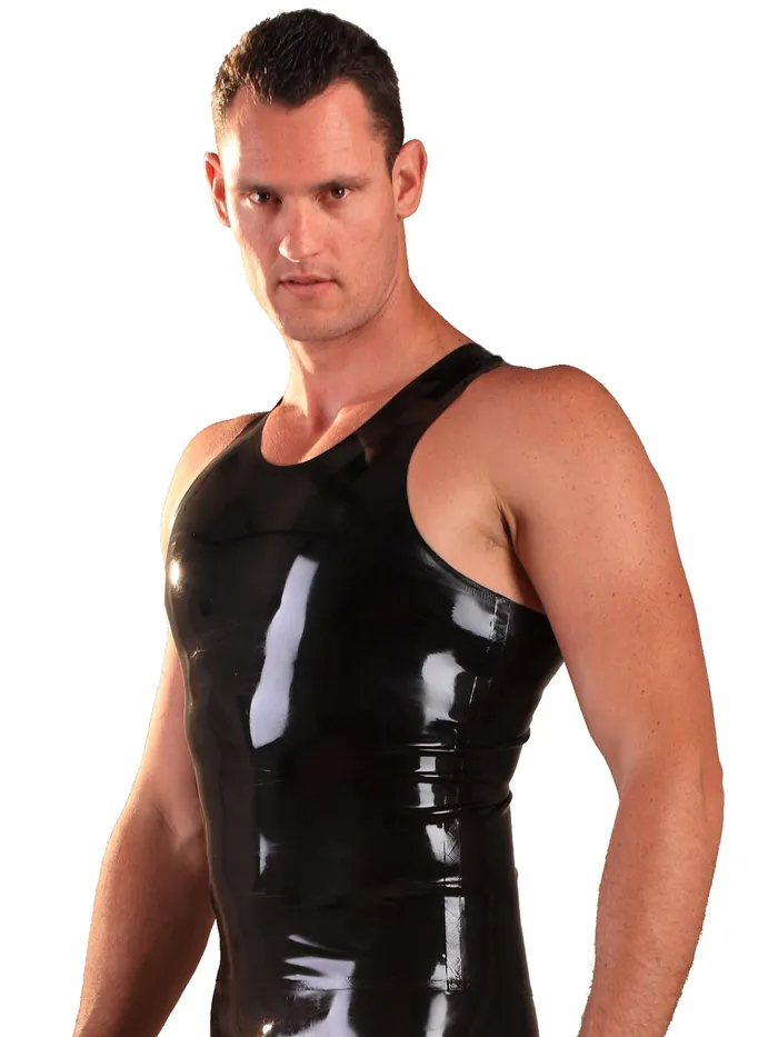 HonourSkintwocom Vibrators Latex YBack Singlet
