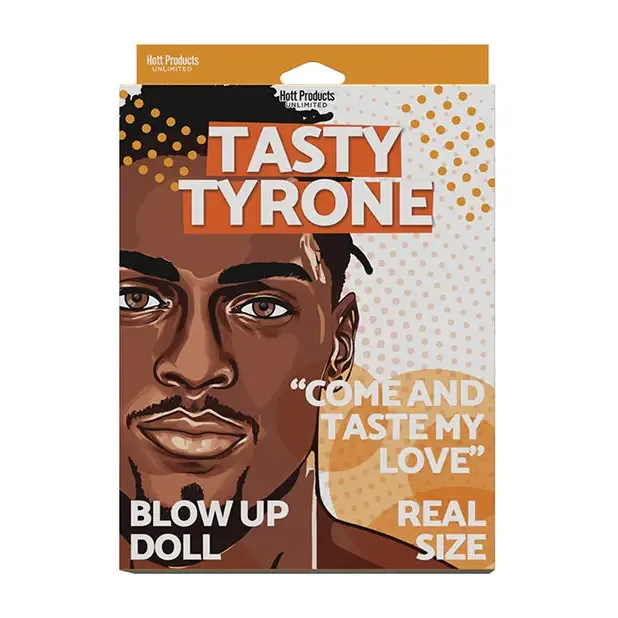 Hott Products Unlimited Male Sex Toys Tasty Tyrone Blow Up Doll Brown